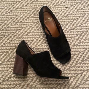 Franco Sarto peep toe heels